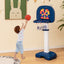 Aro de Baloncesto Ajustable 4 en 1 para Niños con Juego de Anillas