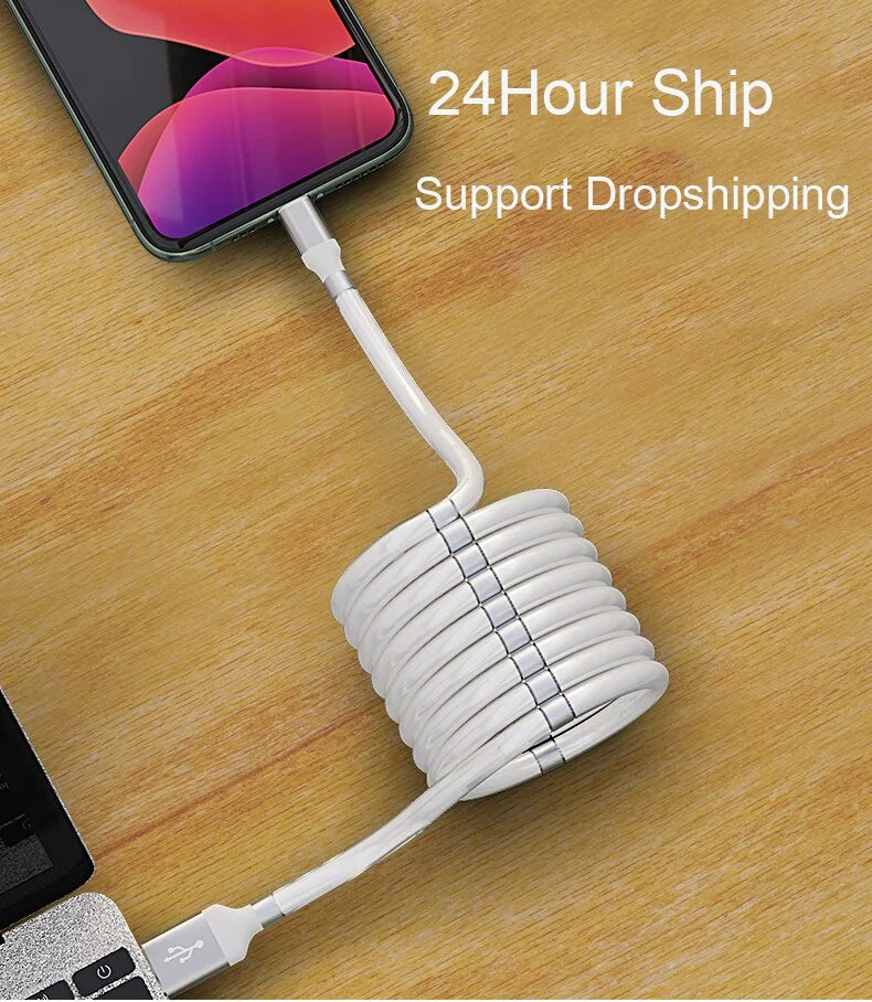 Cable Magnético Autoventilado para Dispositivos Samsung y Huawei
