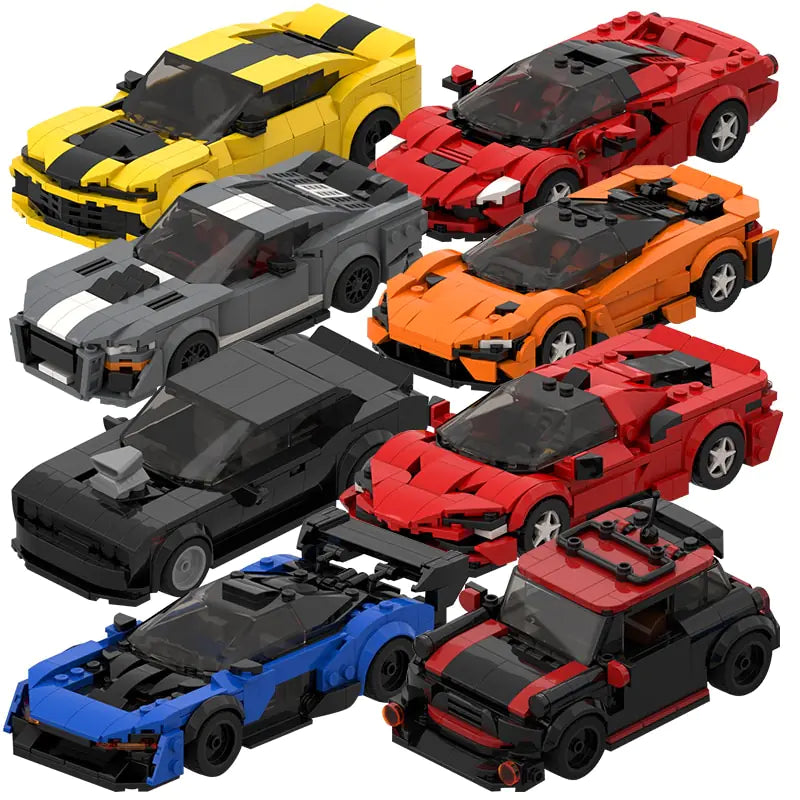 Ensemble de blocs de construction DIY Supercar