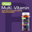 Gomitas Multivitamínicas Premium - 60 Gomitas con Sabor a Frambuesa