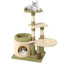 38 Inch Multi-Level Aesthetic Kitten Tower - Green