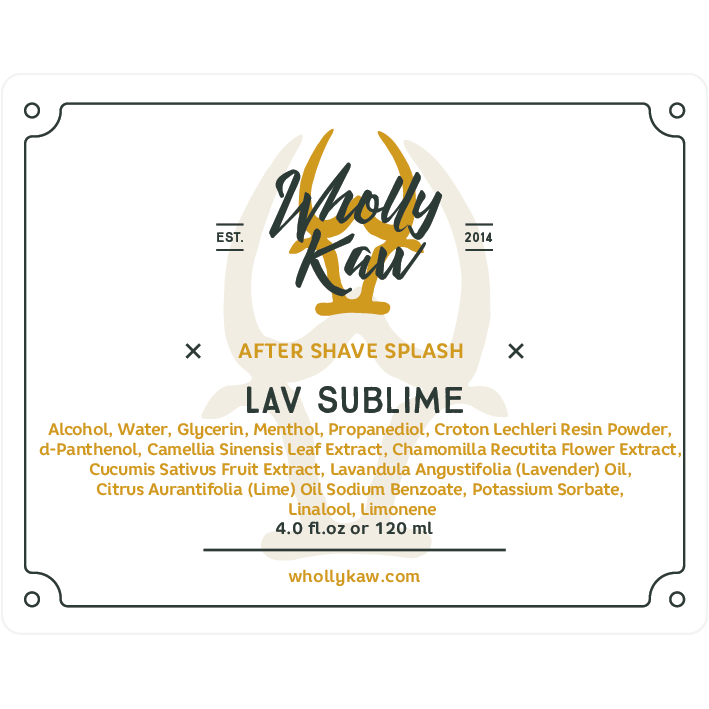 Collection de rasage Lav Sublime de Wholly Kaw