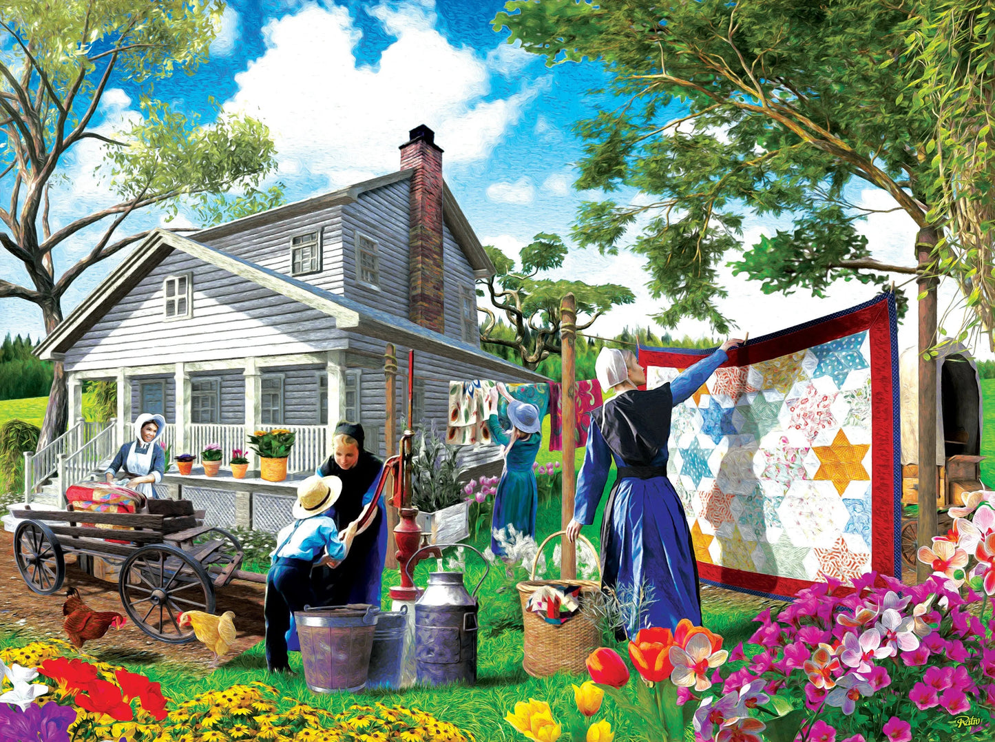 Afternoon Chores 1000-Piece Jigsaw Puzzle