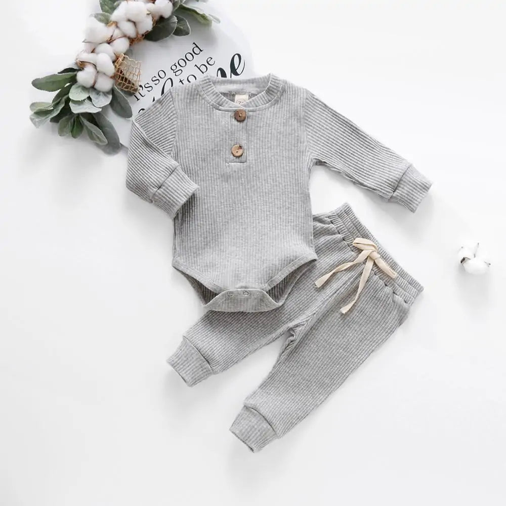 Conjunto de Punto Acogedor para Bebé Otoño