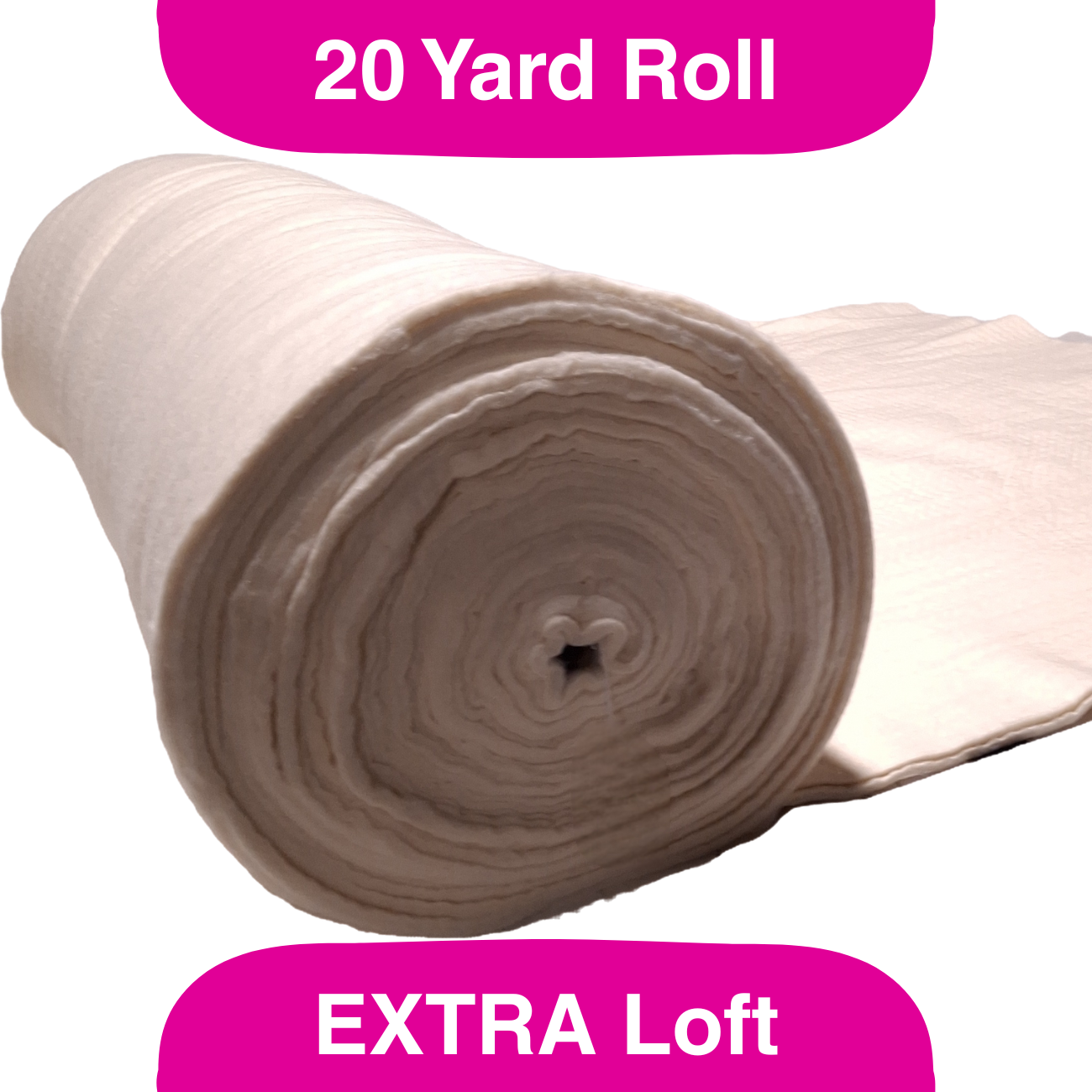 Batting Extra Loft de 100% Algodón de 93" de Ancho - 20 Yardas