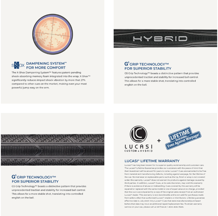Lucasi Air Hog Jump Cue Stick - Ultimate Performance - Korvel