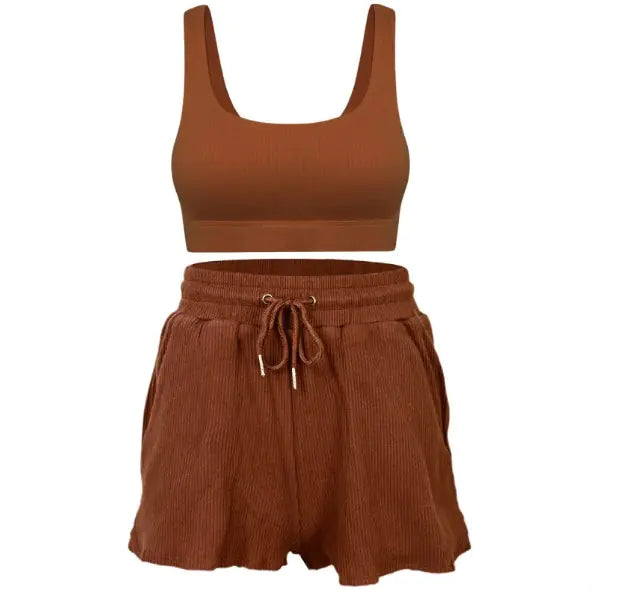 Premium Loose Short Sleeve Yoga Suit