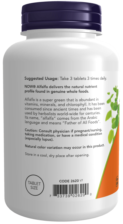 Premium Alfalfa 650mg - 250 Tablets for Optimal Health - Korvel