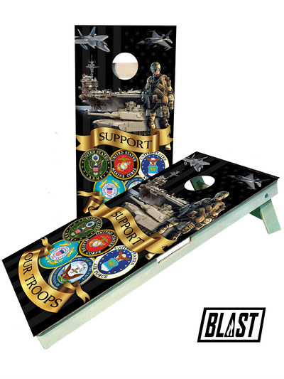 Premium Military Divisions Cornhole Board Set - Korvel