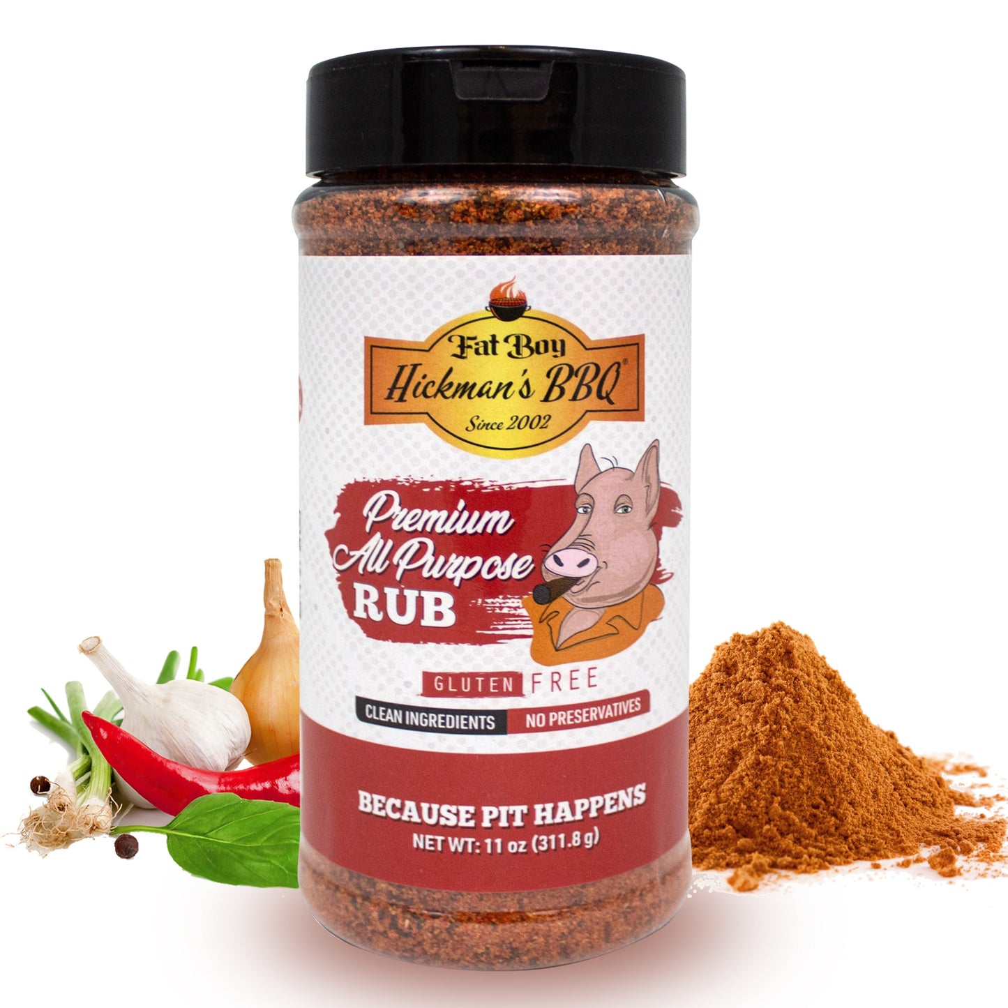 Premium All Purpose Gluten Free BBQ Rub - 11 oz