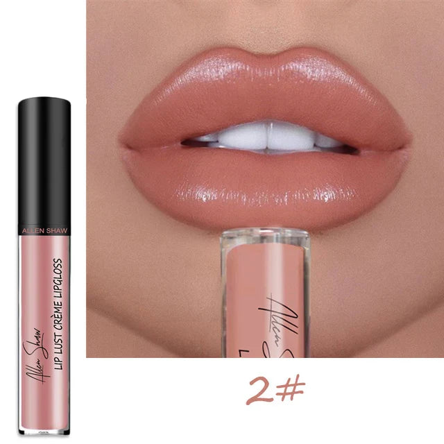 Nude Shiny Liquid Lip Glaze - Moisturizing Lip Gloss