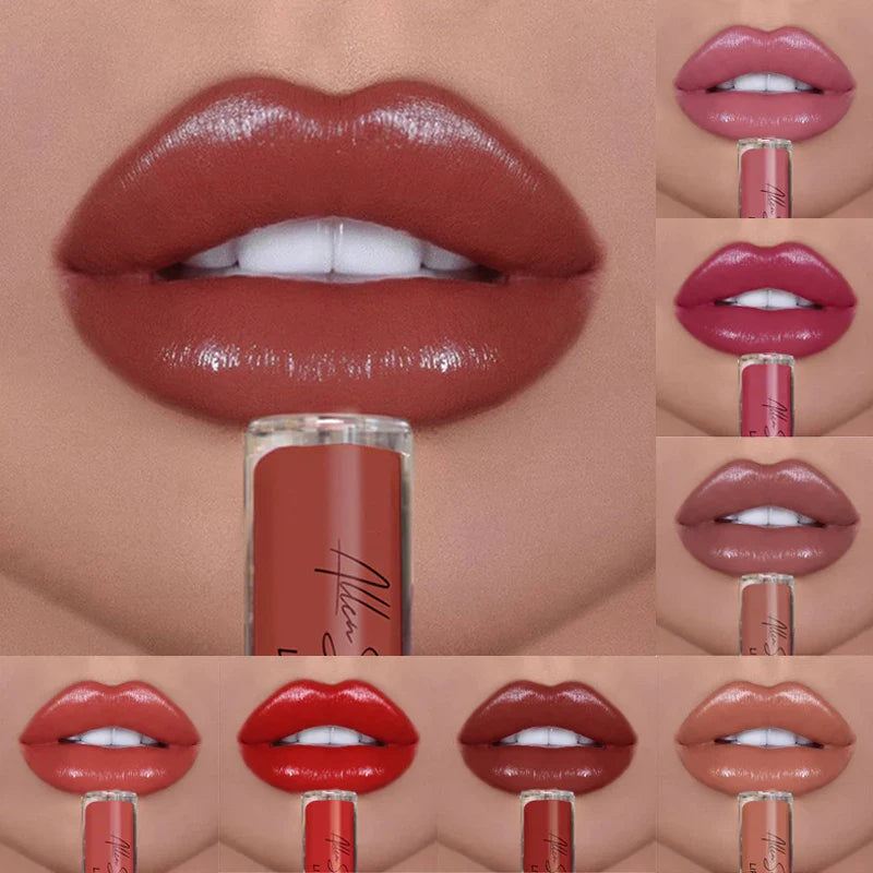 Nude Shiny Liquid Lip Glaze - Moisturizing Lip Gloss