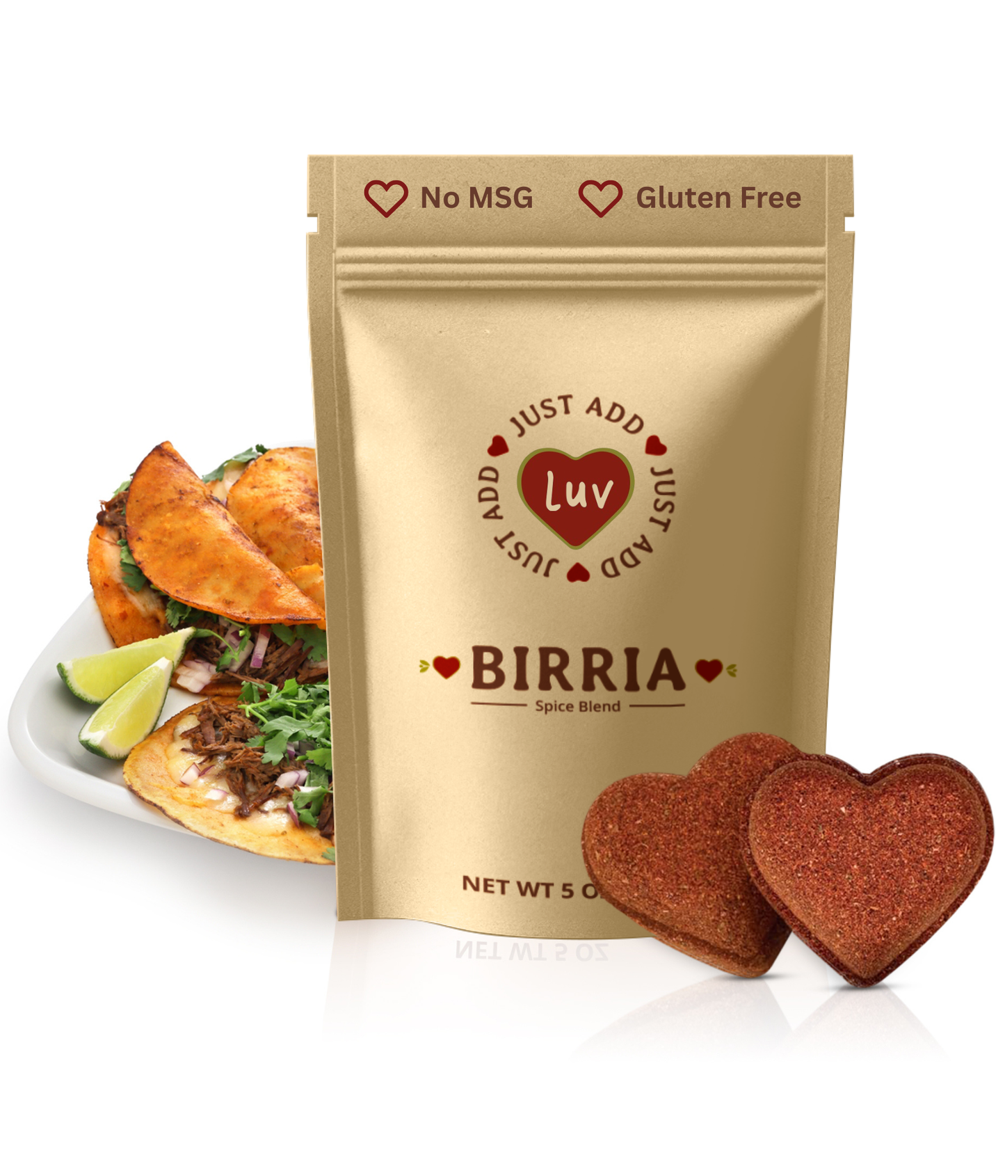 Birria Luv Bombs (2 per bag) Mild (Regular) with Rich Flavor - Korvel