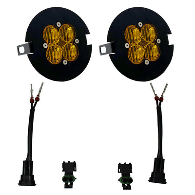 Baja Designs Squadron LED Lights with Fog Mounts (2005-2011) - Korvel