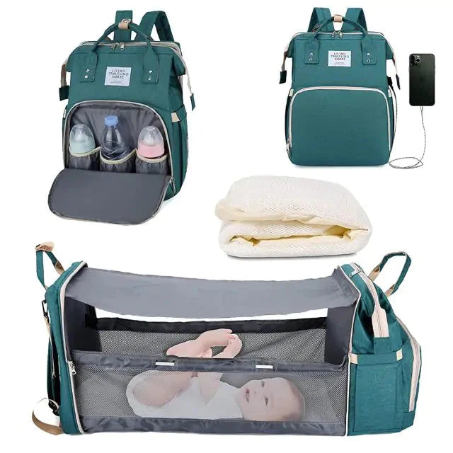 Cama portátil para bebés para viajar y en casa