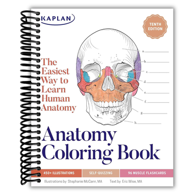 Kaplan's Comprehensive Anatomy Coloring Book: 10th Edition (Spiral Bound) - Korvel