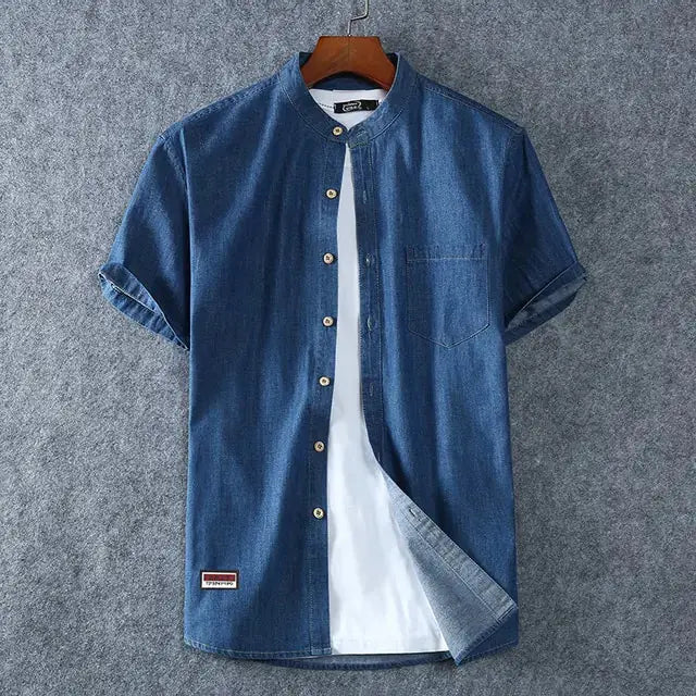 Chemise en Denim Grande Taille pour Hommes