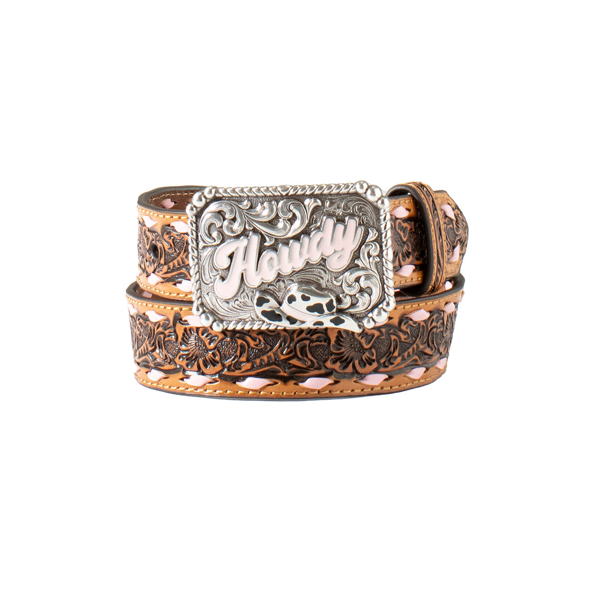 Floral "Howdy" Belt | Girls - Korvel
