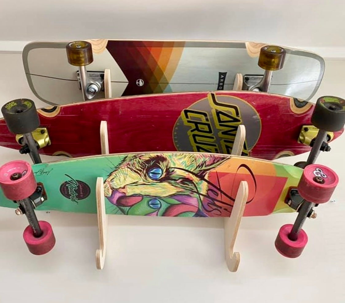 Annex Adjustable Skateboard Wall Rack - Space-Saving Design - Korvel