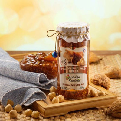 Antalya Hazelnut & Dry Fig Jam 290 g (10.23 oz) – Gourmet Nut & Fruit Preserve