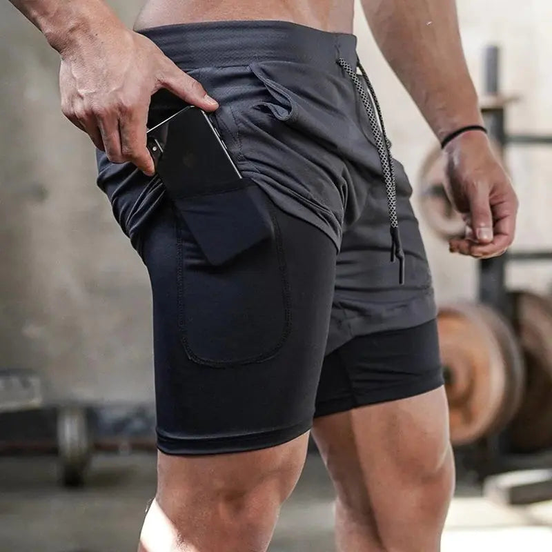 Shorts de Gym Premium avec Poche pour Téléphone