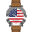 Apex Freedom Edition Silver Sports Watch - Korvel