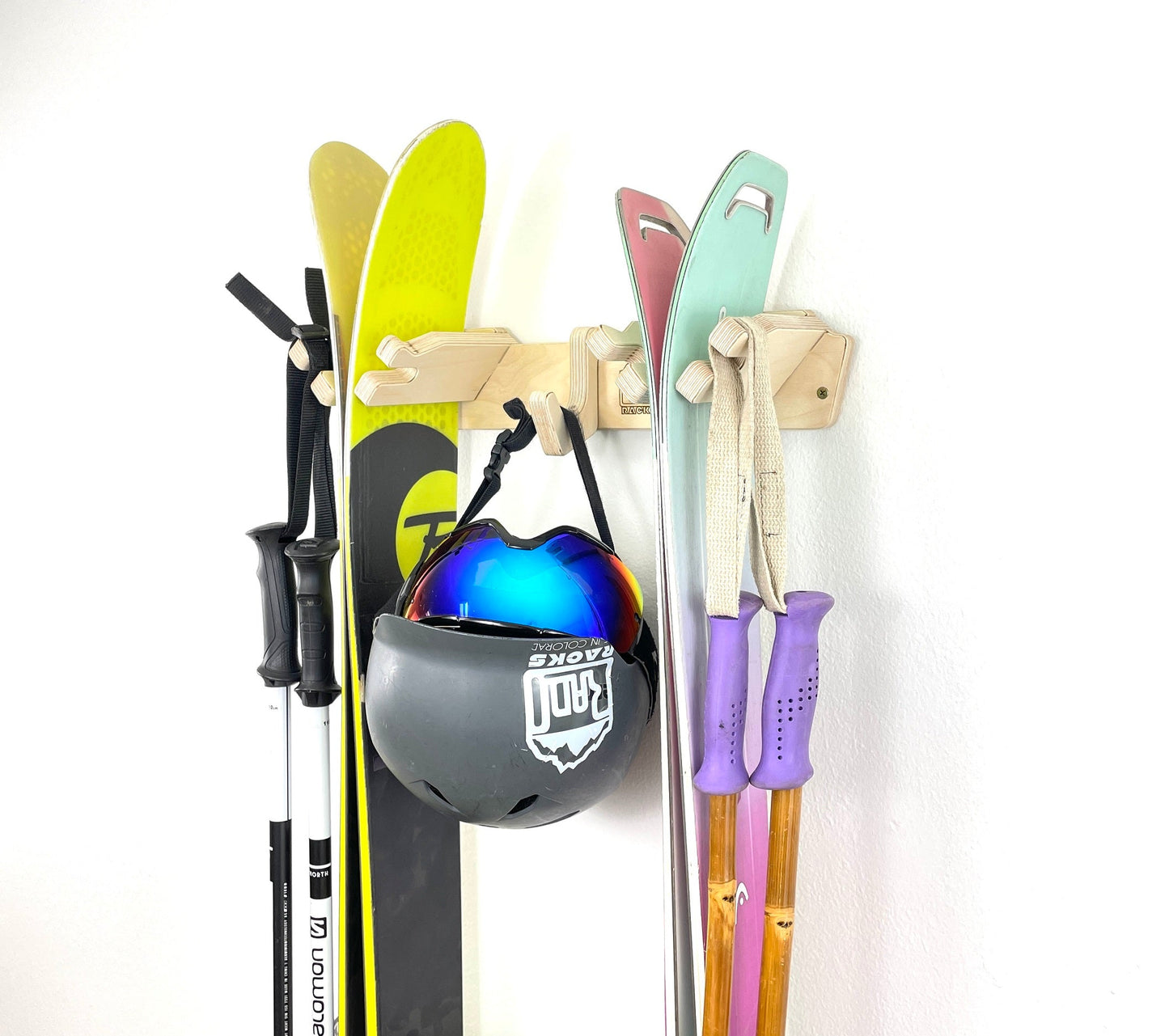 The Apres Vertical Ski Wall Rack