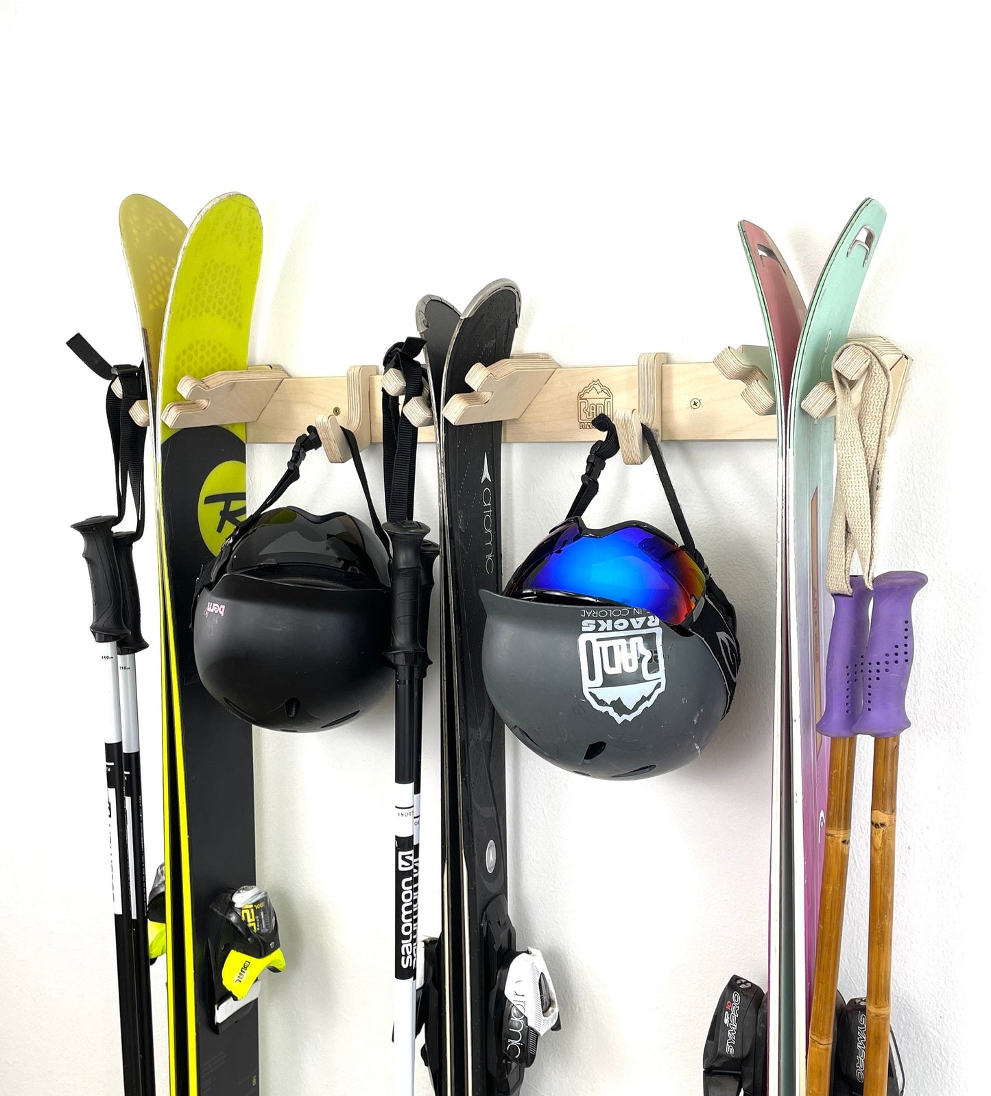 The Apres Vertical Ski Wall Rack