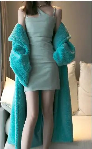 Manteau Long en Cachemire d'Agneau pour l'Hiver