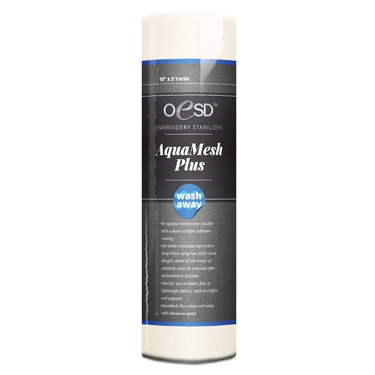 AquaMesh Plus 10in x 5yds - Stabilisateur Opaque Soluble dans l'Eau