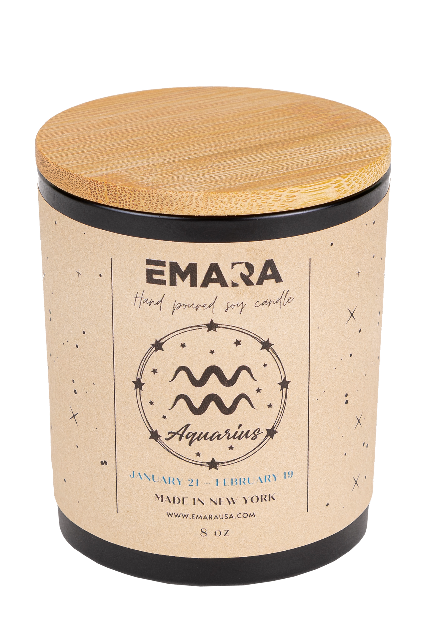 Eco-Friendly Aquarius Organic Soy Candles - Natural Aromas for Your Home - Korvel