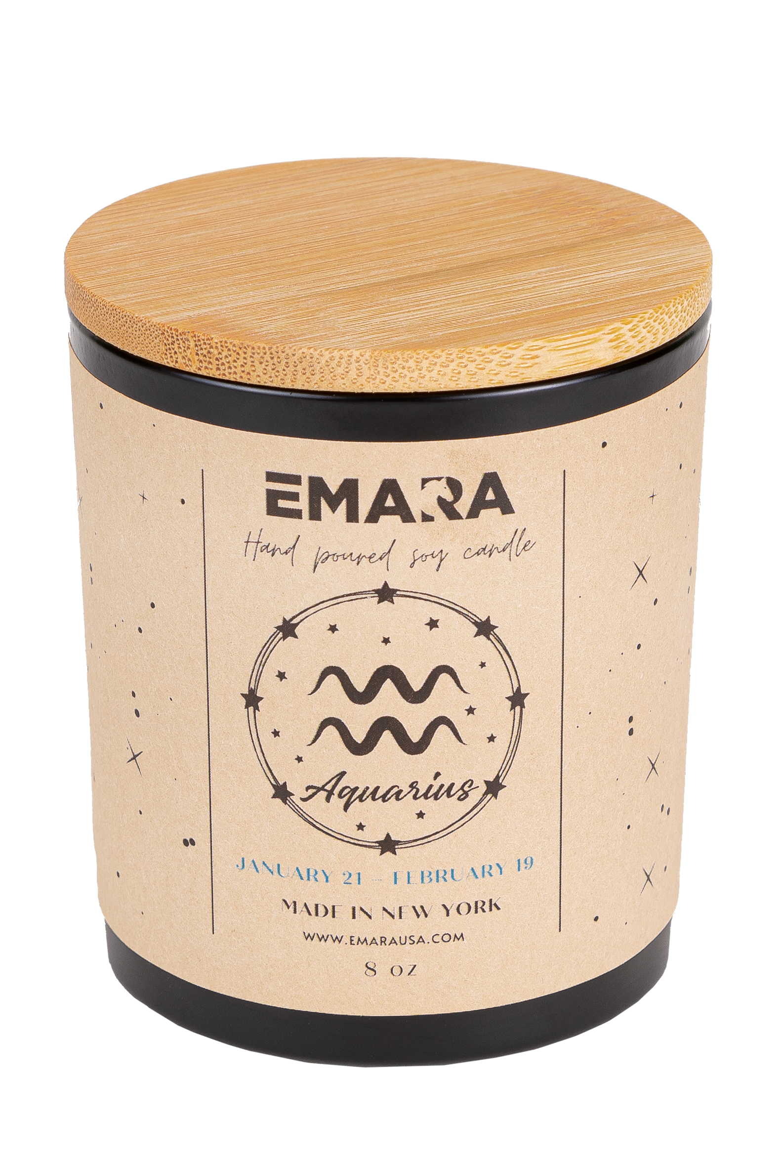 Eco-Friendly Aquarius Organic Soy Candles - Natural Aromas for Your Home - Korvel