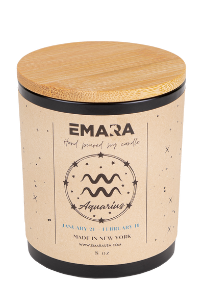 Eco-Friendly Aquarius Organic Soy Candles - Natural Aromas for Your Home - Korvel