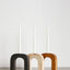 Arch Wooden Taper Candlestick Holder