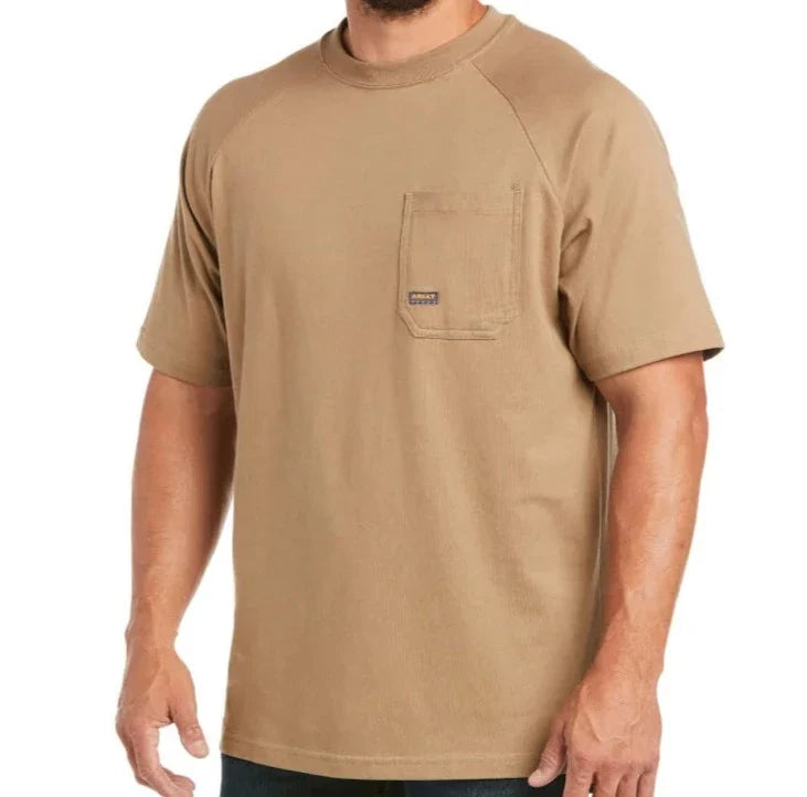 Ariat Men's Rebar Khaki Performance Tee - Korvel