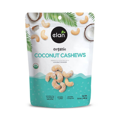 Organic Coconut Cashews by Elan - Sweet & Crunchy Snack - Korvel