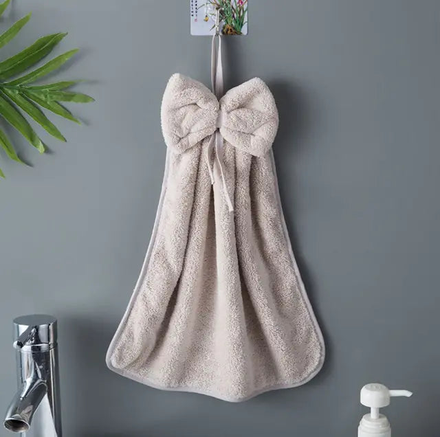 Microfiber Soft Quick Dry Bowknot Hand Towels