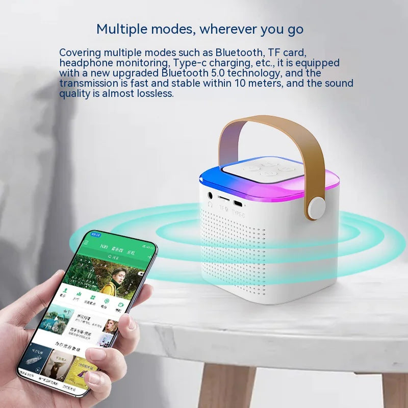 Machine de karaoké Bluetooth premium avec microphones doubles