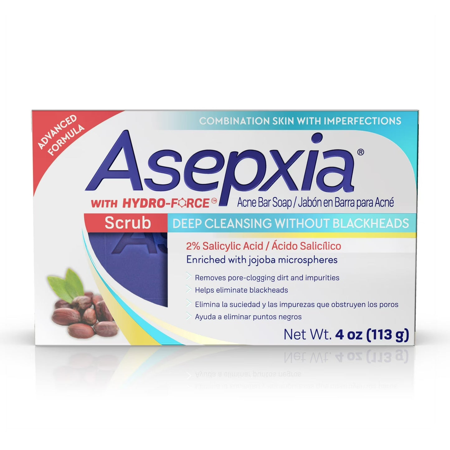Jabón Limpiador Profundo Asepxia Scrub - 4 oz