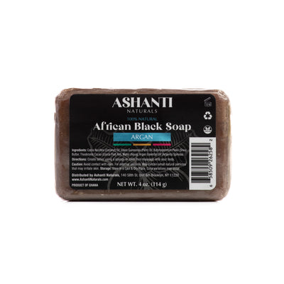 Ashanti Naturals 100% African Black Soap with Argan Oil