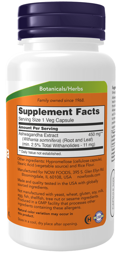 Premium Ashwagandha 450mg Supplement