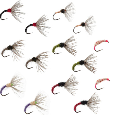 Kebari Assortment - 14 Tenkara Flies - Sizes 10, 12, 14, 16 - Korvel