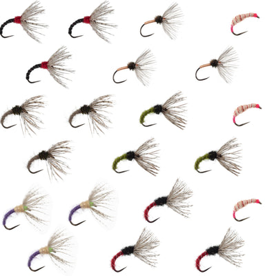 Kebari Assortment - 21 Tenkara Flies - 7 Paterns - Sizes 10, 12, 14, 16 - Korvel