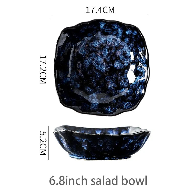 Retro Porcelain Dinner Plates - Timeless Elegance for Every Meal
