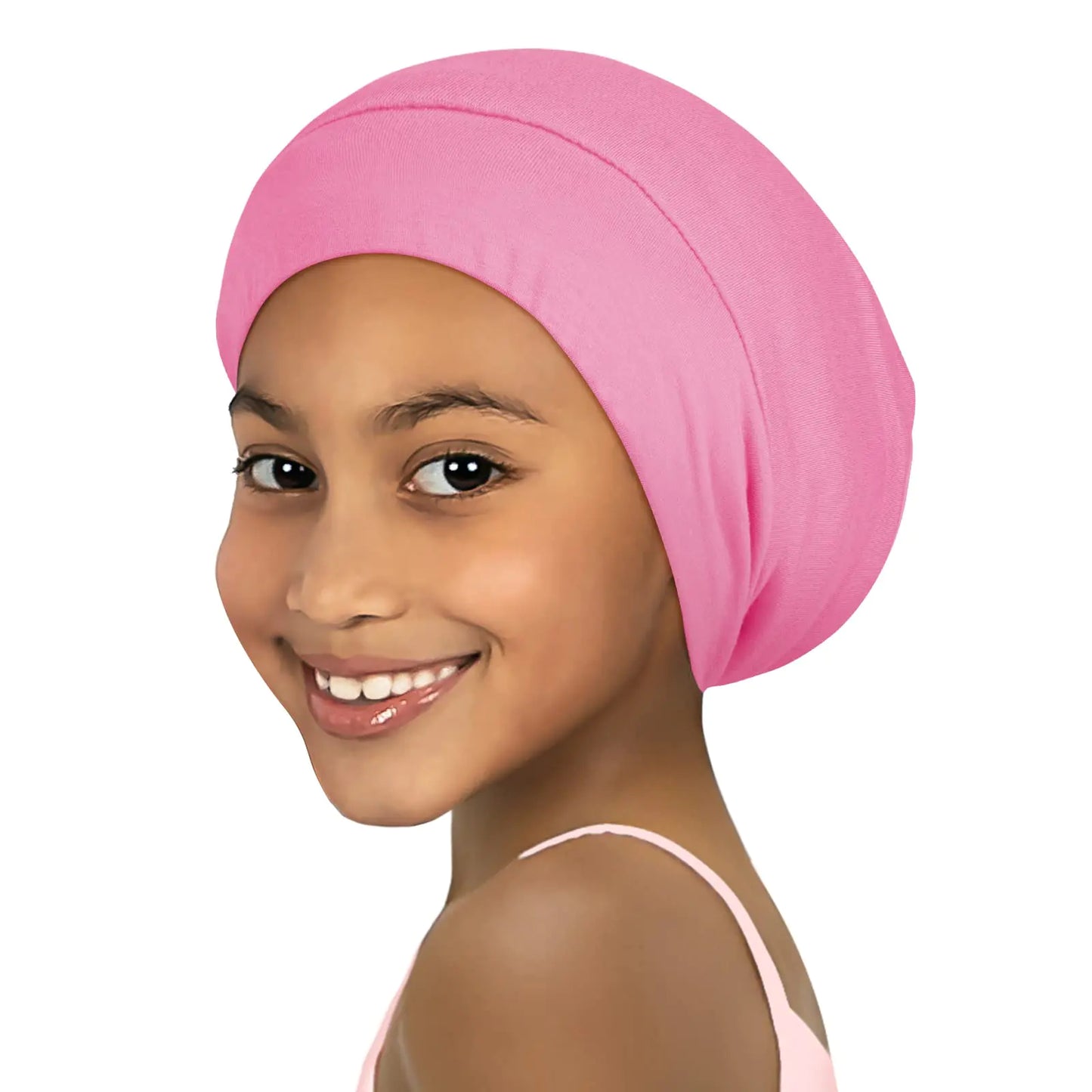 Bonnet en satin ajustable pour filles - Doux et respirant