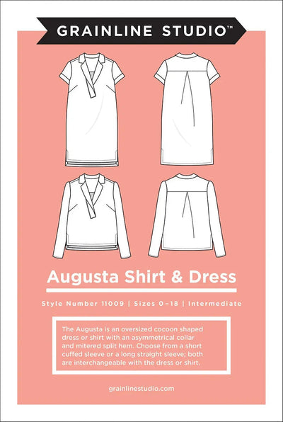 Augusta Shirt and Dress Pattern (Sizes 0 - 18)