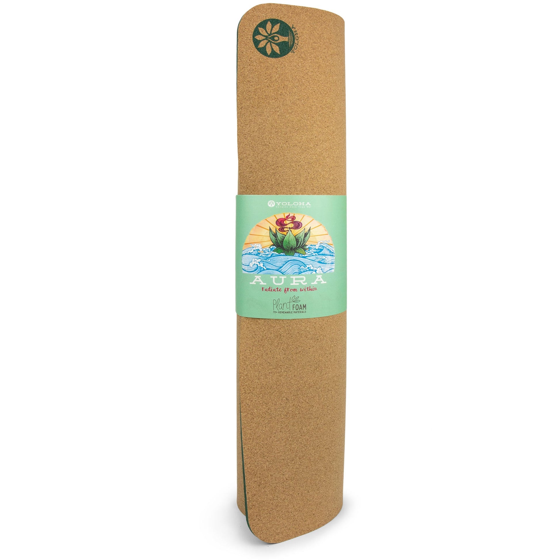 Eco-Friendly Harmony Aura Cork Yoga Mat for Ultimate Comfort - Korvel