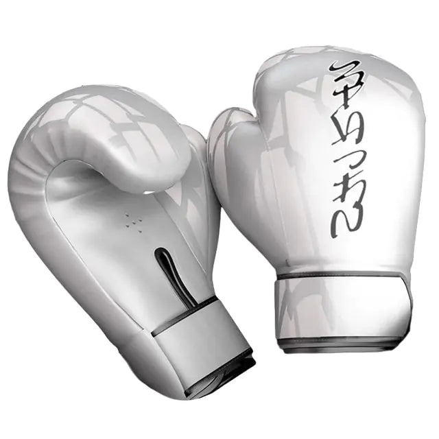 Premium Silver Boxing Gloves for Sparring