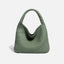 Bolso de Cubo de Cuero Suave Tejido a Mano para Mujeres