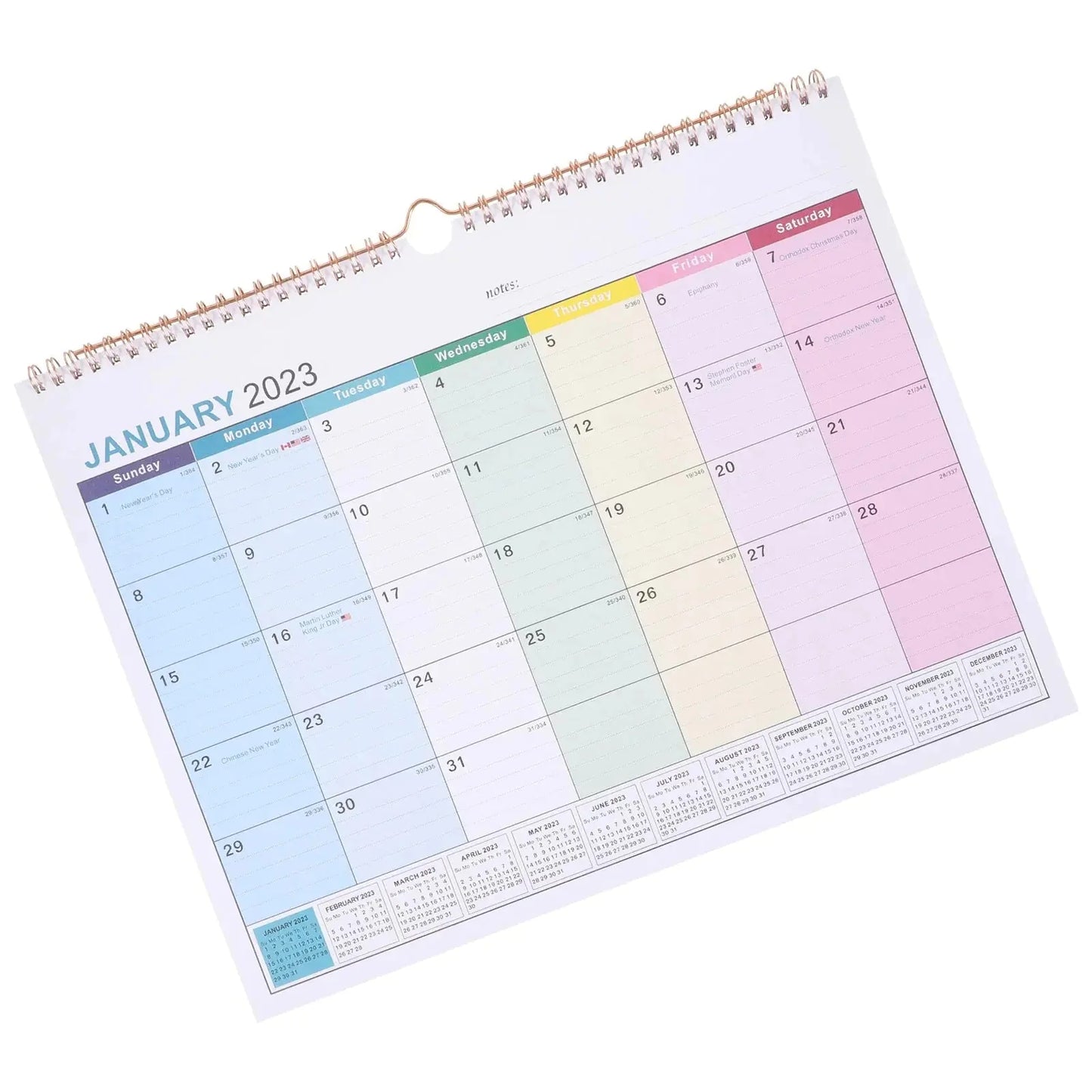 Large Wall Calendar for Home and Office Organization